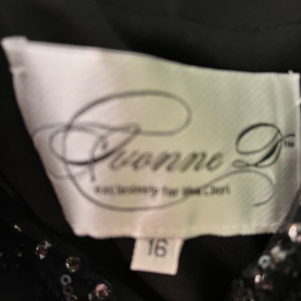 New- Designer Custom Black Gown With Swarovski Cr… - image 8